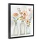 Stupell Industries Butterfly & Pink Florals Framed Floater Canvas Wall Art